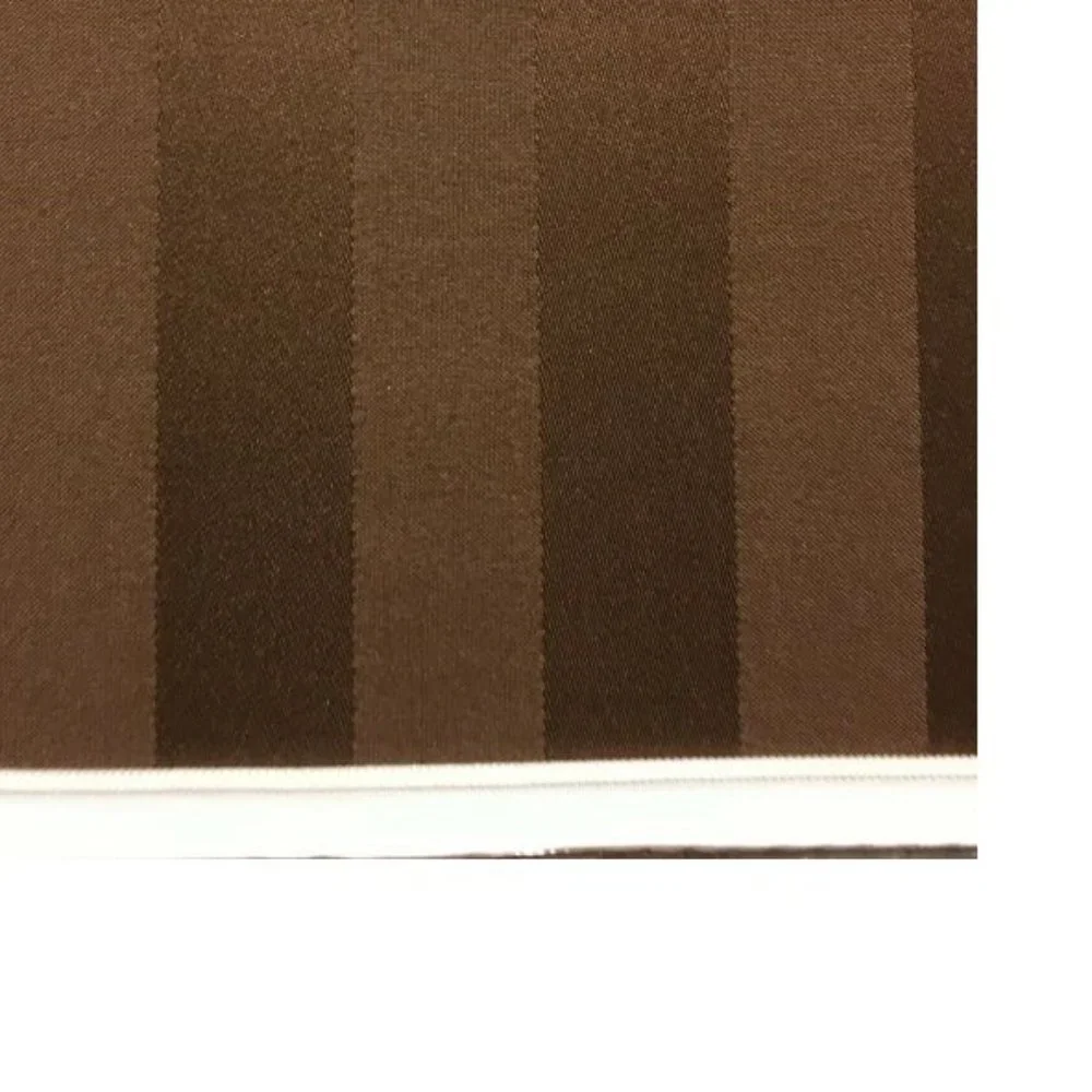 THERMALOGIC Energy Insulated Curtain 72X84 Chocolate Brown Bristol Stripe Panels
